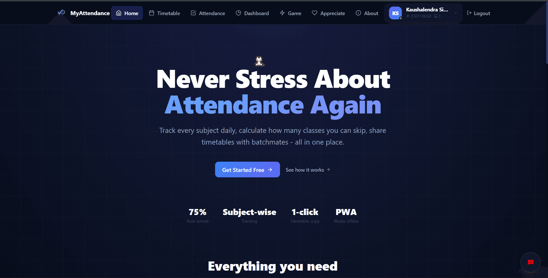 MyAttendance screenshot